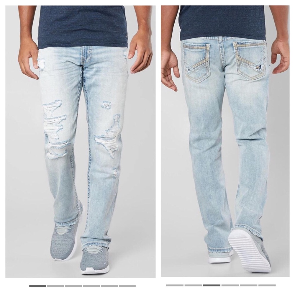 BKE Jake Straight Stretch Jean Wht Wash 31x32